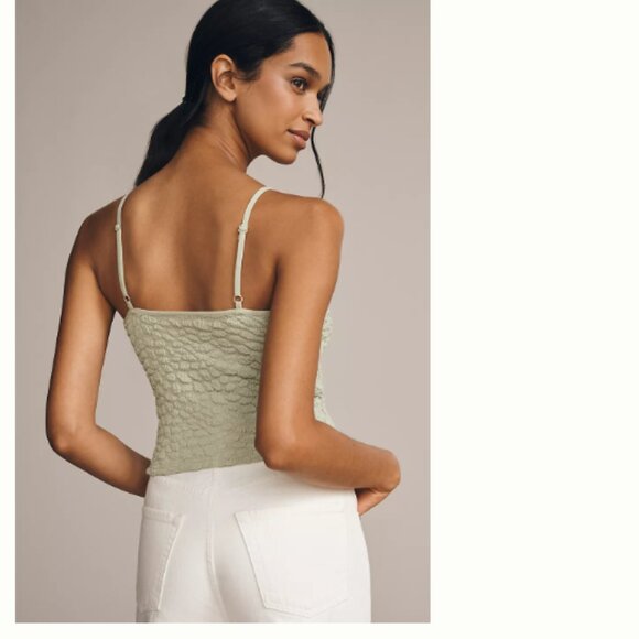 By Anthropologie Popcorn Cut-Out Cami XXS NWT - Picture 4 of 6